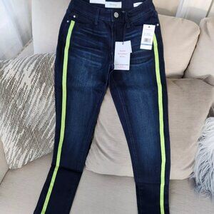 Skinny Girl Sarah Skinny Ankle With green stripe size 25/0